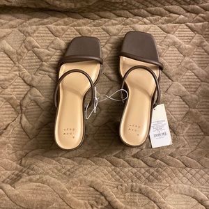 NEVER WORN Open Toe Heels